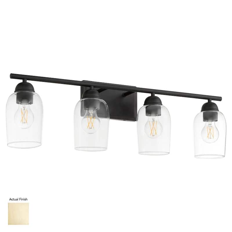 Quorum International 5112-4 Lacy 4 Light 30" Wide Vanity Light - Aged Brass