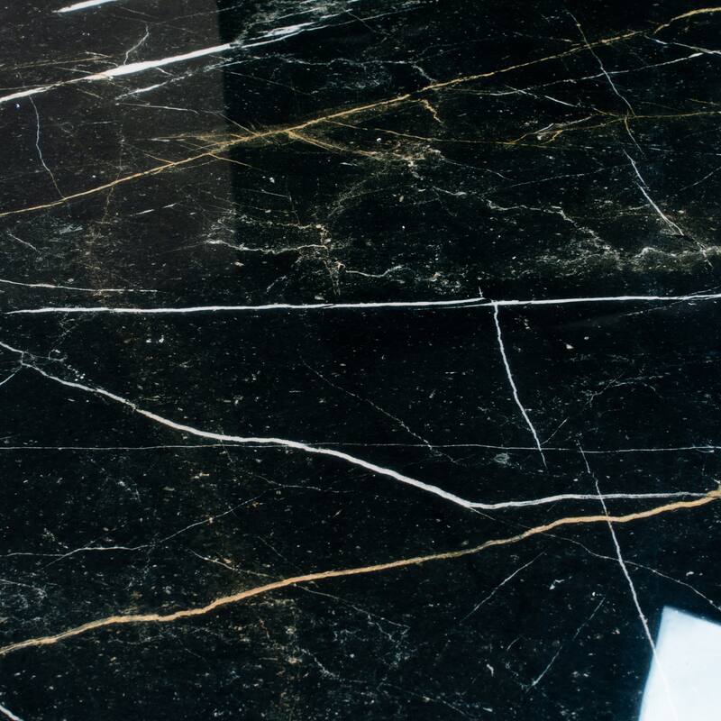 Apollo tile 24" x 48" Splendor Polished Sable Black Porcelain Tile (15.55 sq ft/case) - 2 Pack