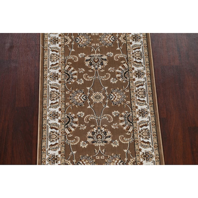 Brown Floral Traditional Tabriz Turkish Area Rug Oriental Carpet