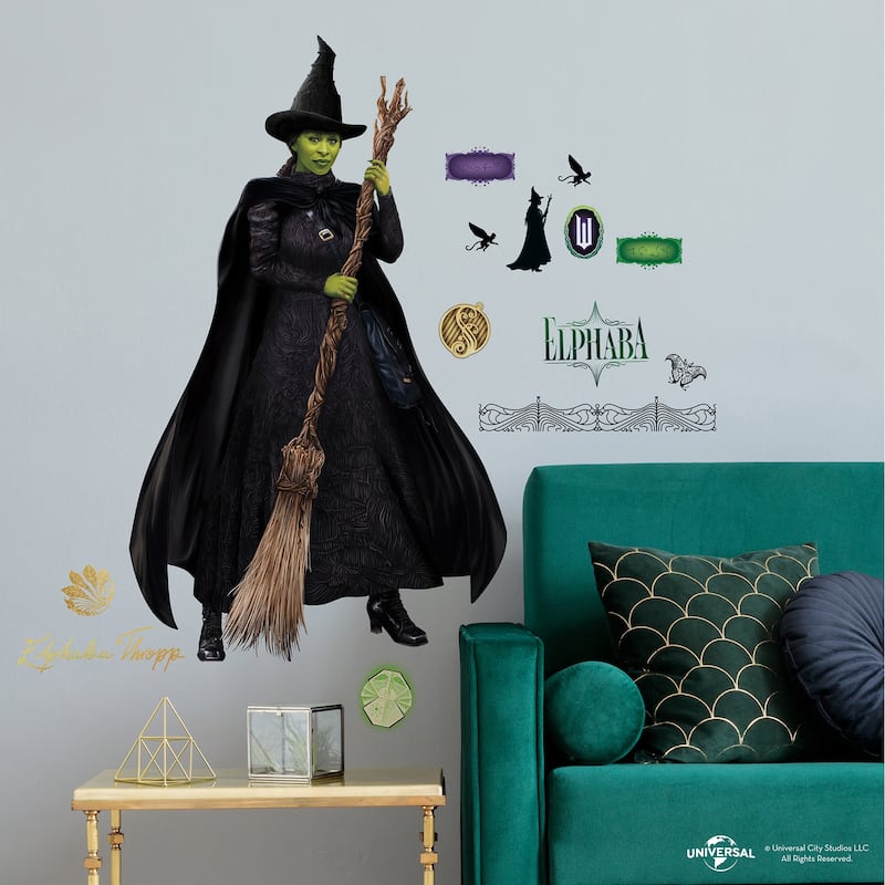 RoomMates Wicked Elphaba Green Wall Decals