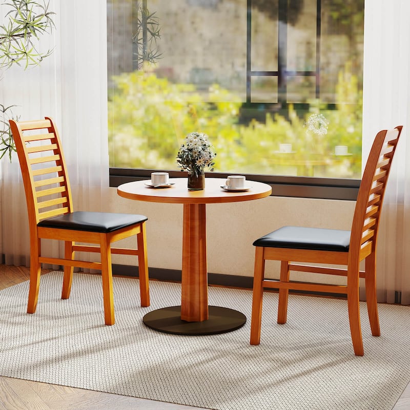 Costway Modern Dining Chair Set of 2/4 Kitchen Chair with Rubber Wood - See Details