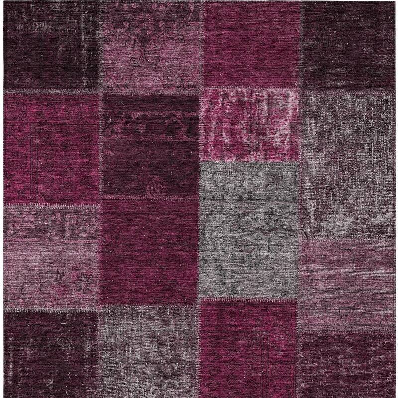 HomeRoots Patchwork Transitional Rectangle Outdoor Rug