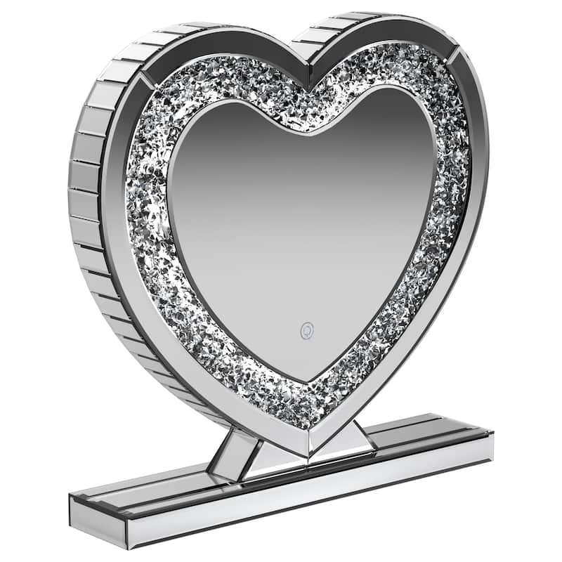 Euston Heart Shaped Vanity Mirror Silver - Mirror