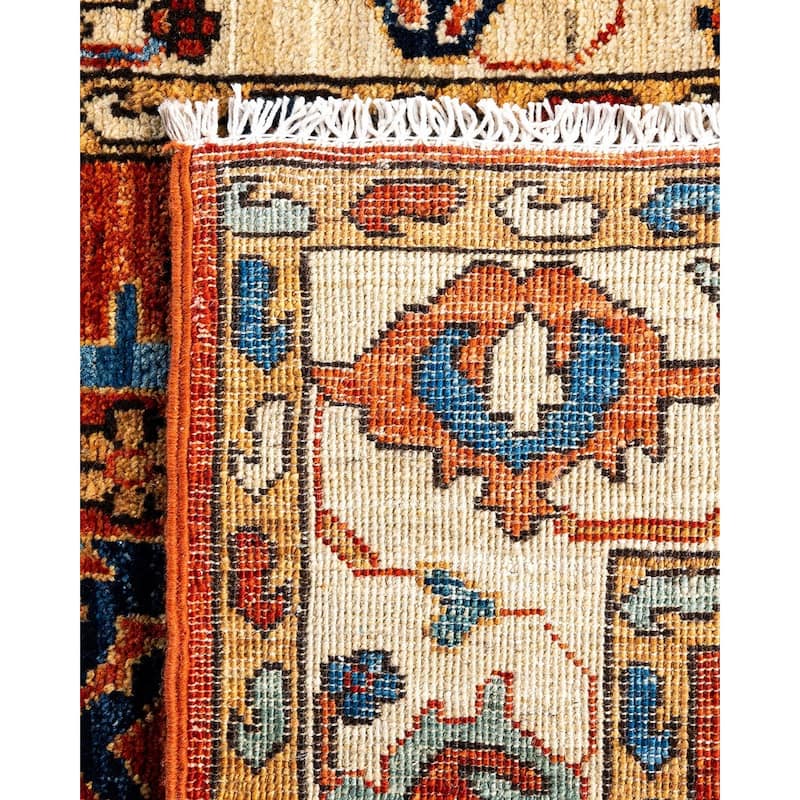 Serapi One-of-a-Kind Hand-Knotted Runner Rug - Orange, 2' 8" x 8' 2" - 2' 8" x 8' 2"