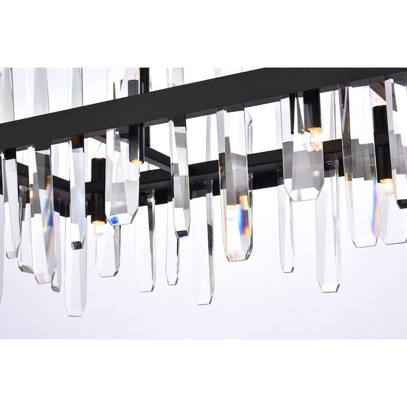Indigo Home 30 inch crystal rectangle chandelier