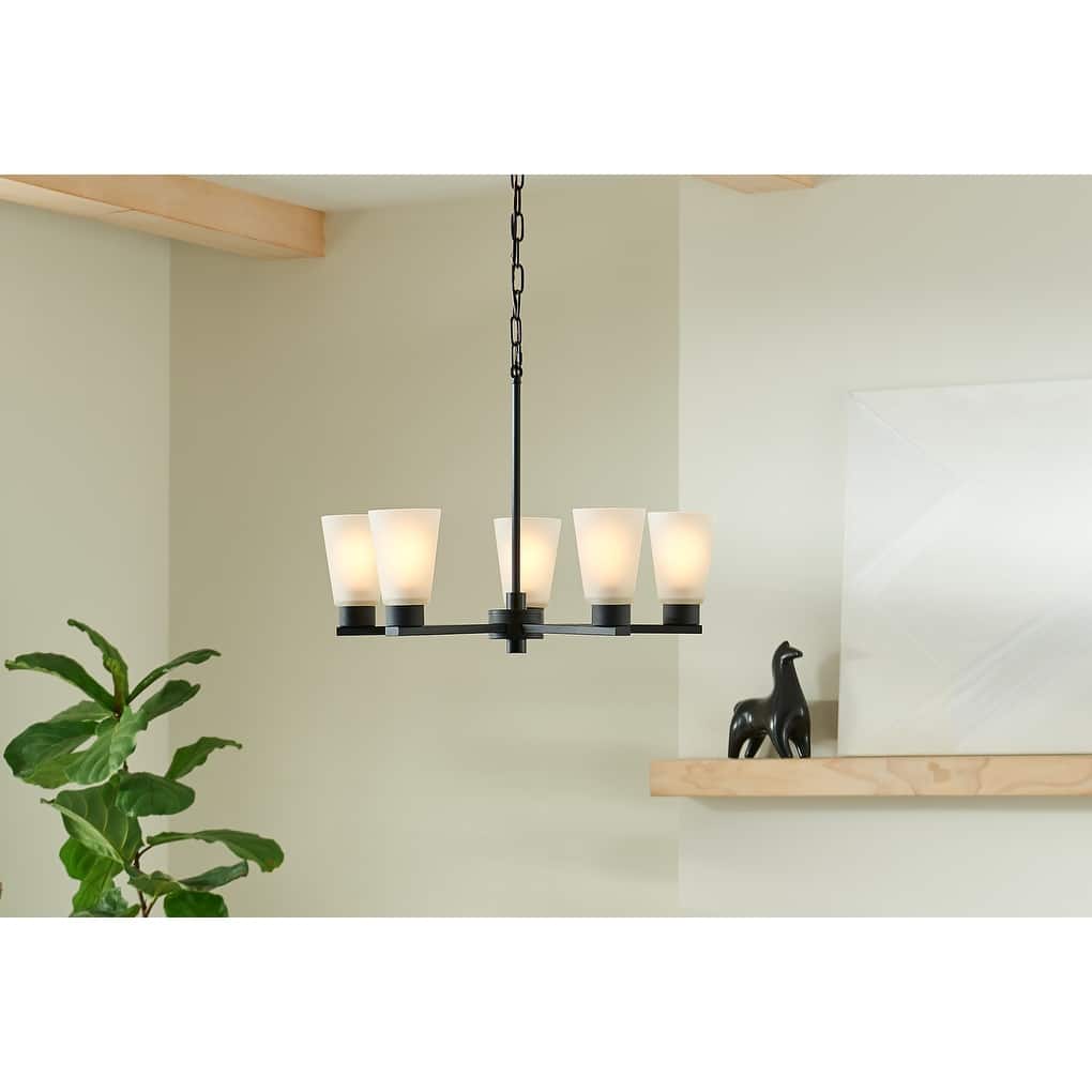 Kichler Lighting Stamos 24 in. 5-Light Modern Dining Room Chandelier