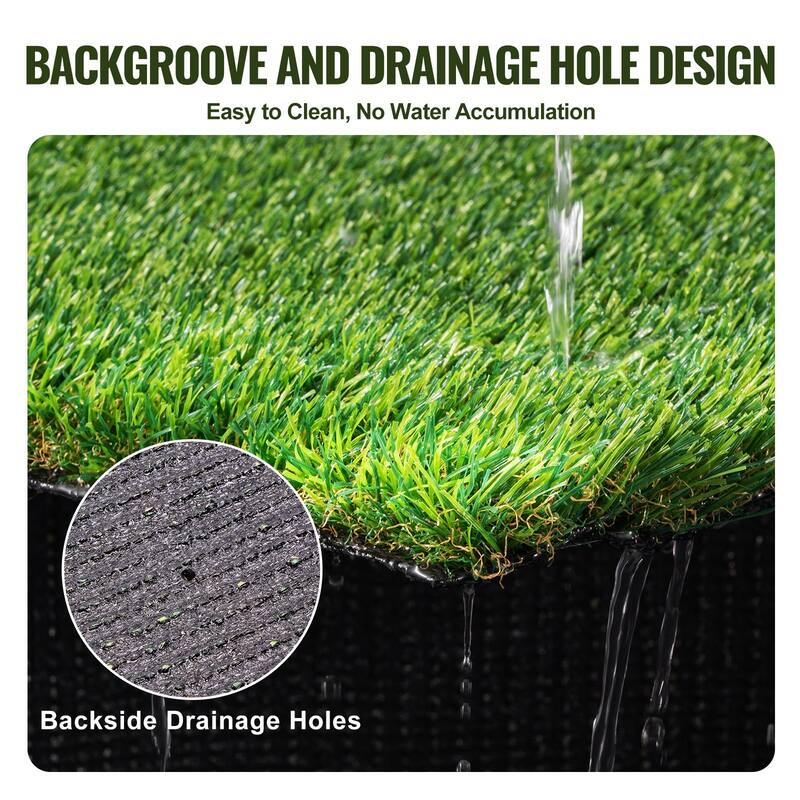 High Density Artificial Turf, Premium PE Grass Mat for Outdoor and Indoor Use - 3 x 5 ft