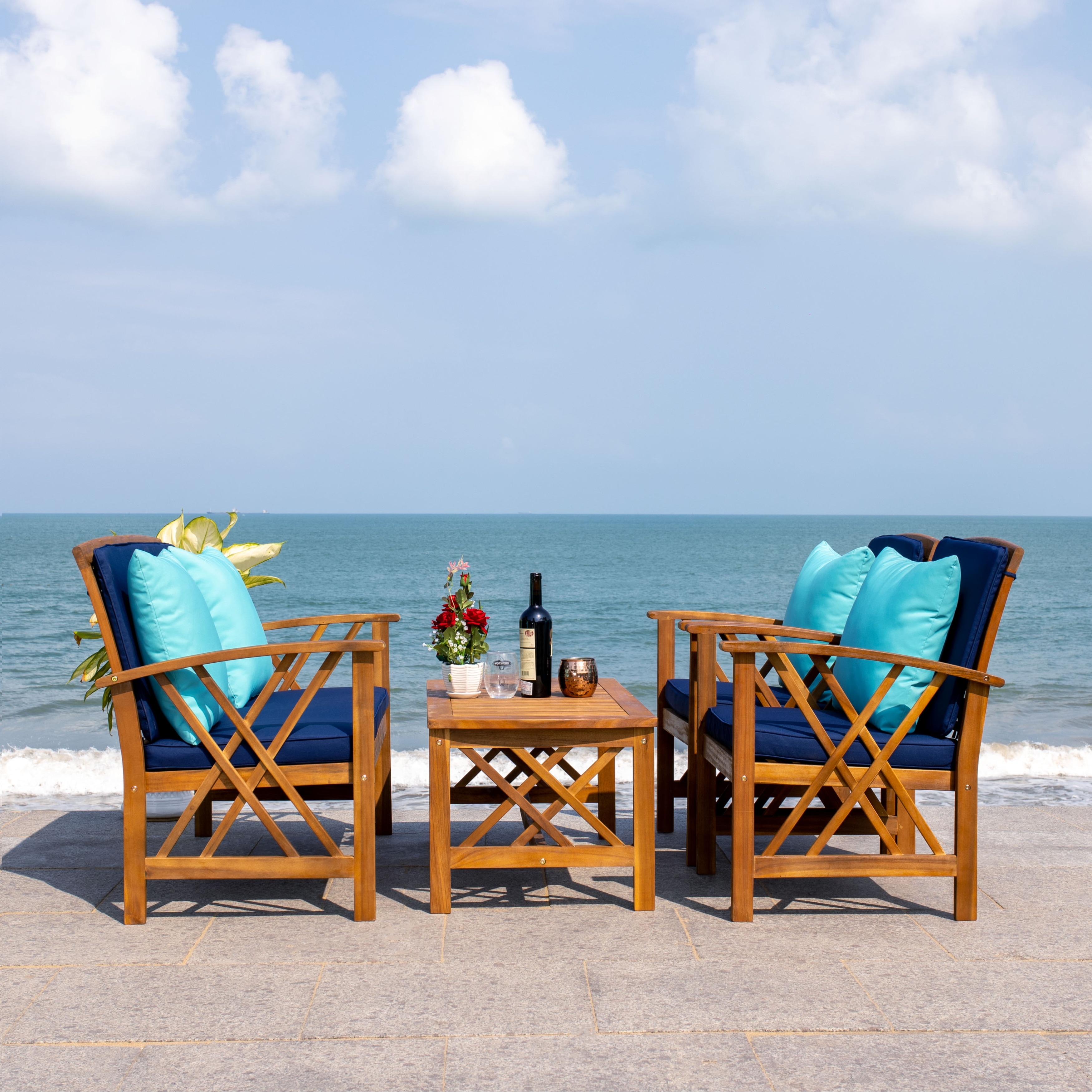 Safavieh fontana store patio set
