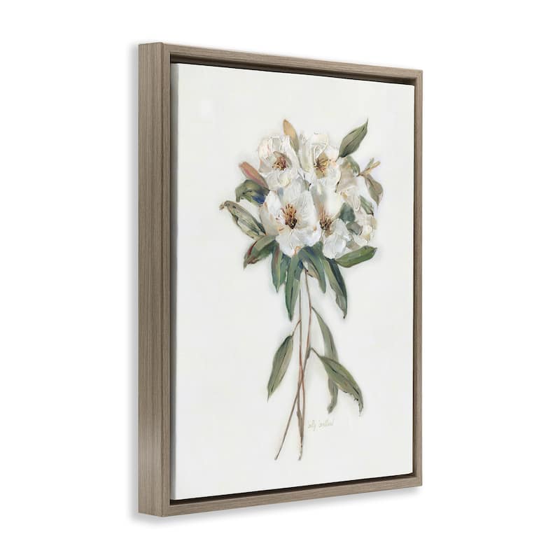 Stupell White Wildflower Bundle Framed Floater Canvas Wall Art Design By Sally Swatland