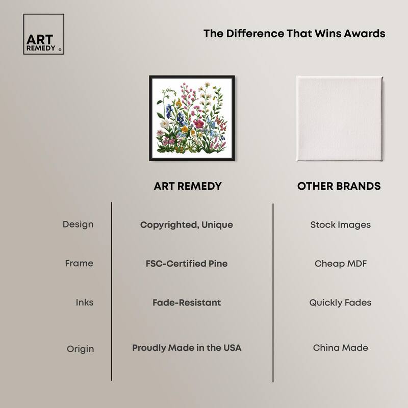 Wildflower Patch I Canvas by Art Remedy