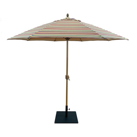 TropiShade 11' Market Umbrella with Sunbrella Castanet Beach cover
