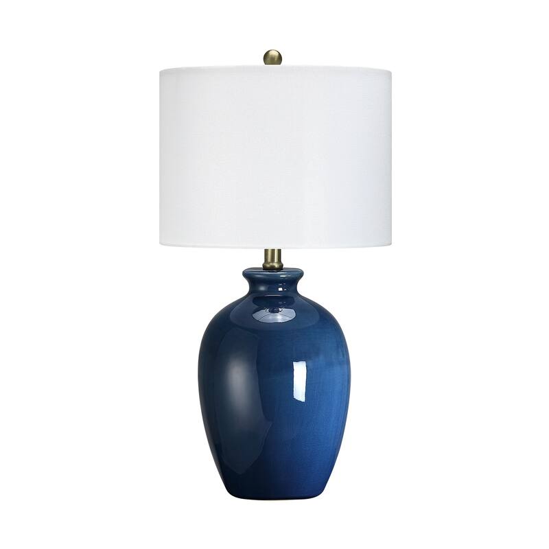 Ceramic Table Lamp with White Shade