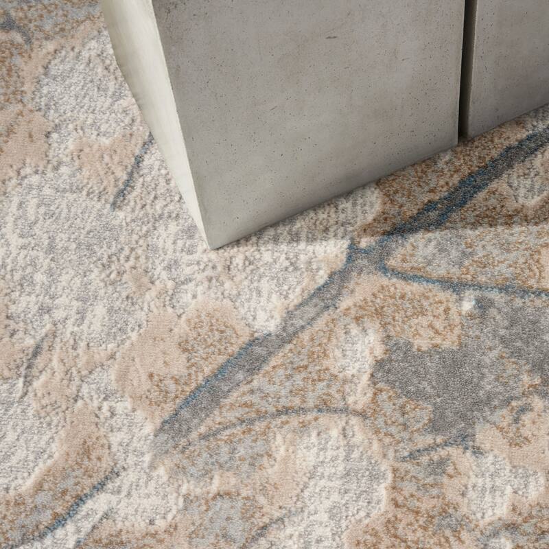 Calvin Klein CK950 Rush Indoor only Grey Abstract Area Rug