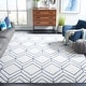 preview thumbnail 95 of 154, SAFAVIEH Adirondack Benilda Modern Geometric Rug 11' x 15' - Light Grey/Navy