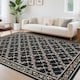 Garvee Lattice Floral Soft Area Rug - Overstock - 43355495