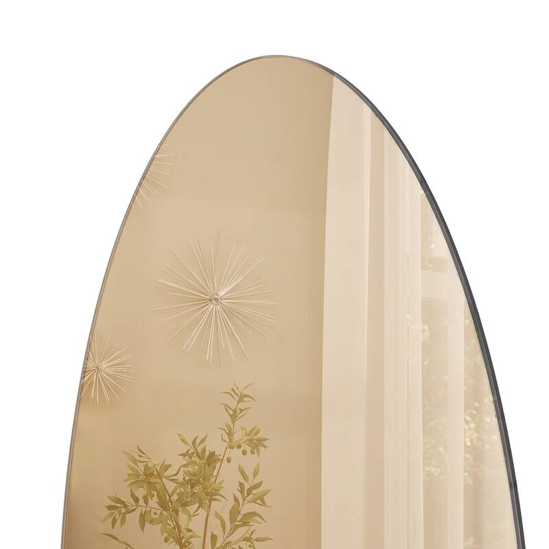 Wood Star Large Wall Mirror - White or Black - Roche River Decor