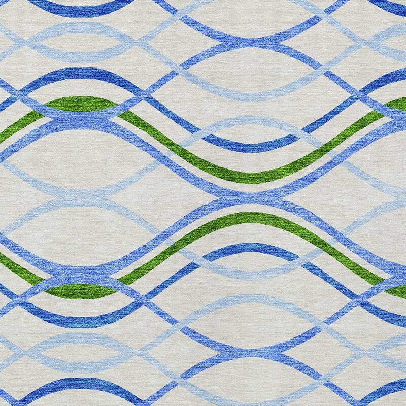 HomeRoots Abstract Transitional Rectangle Outdoor Rug