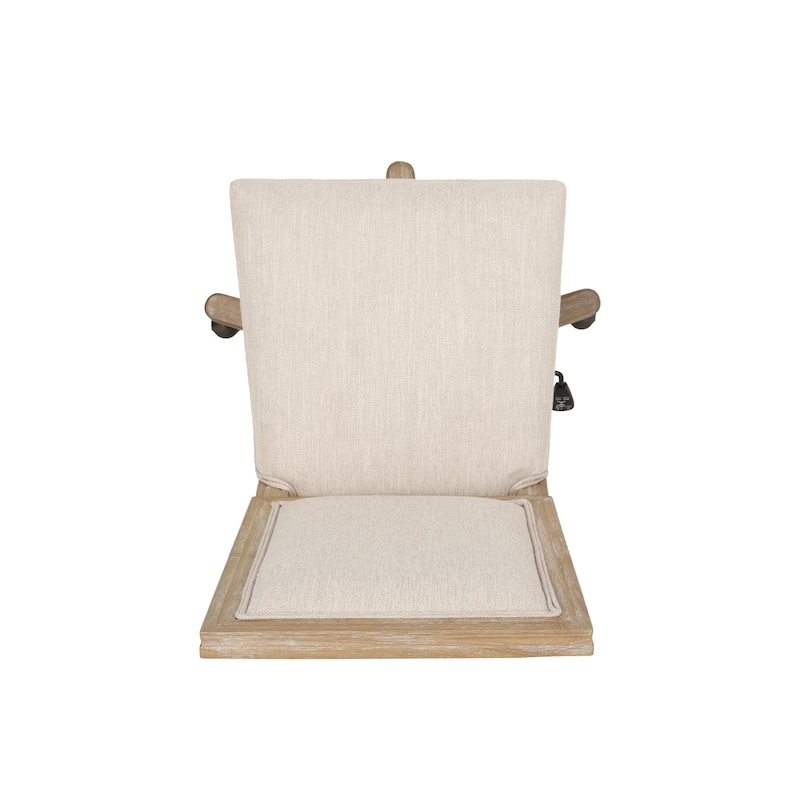 Sandine Upholstered Swivel Office Chair by Christopher Knight Home