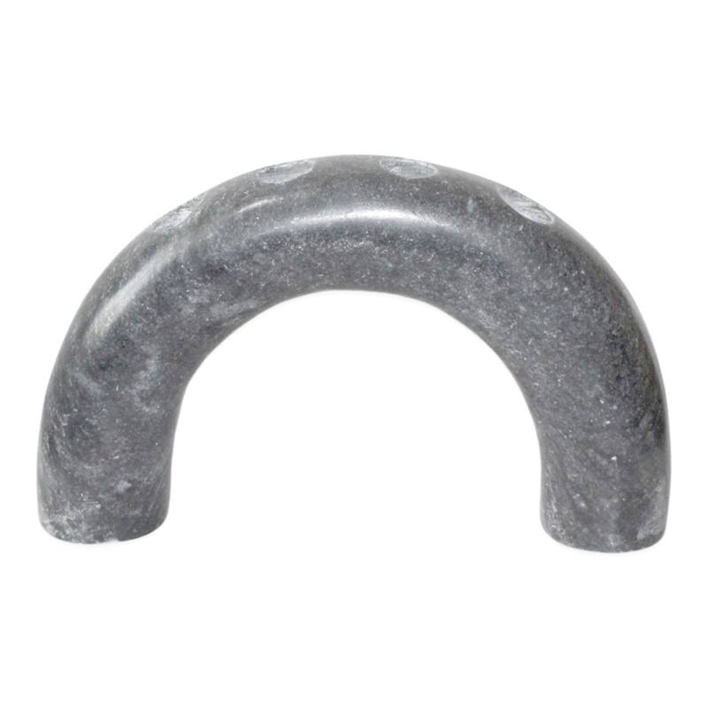 Arched Grey Marble 4- Pillar Candle Holder -ST - Grey