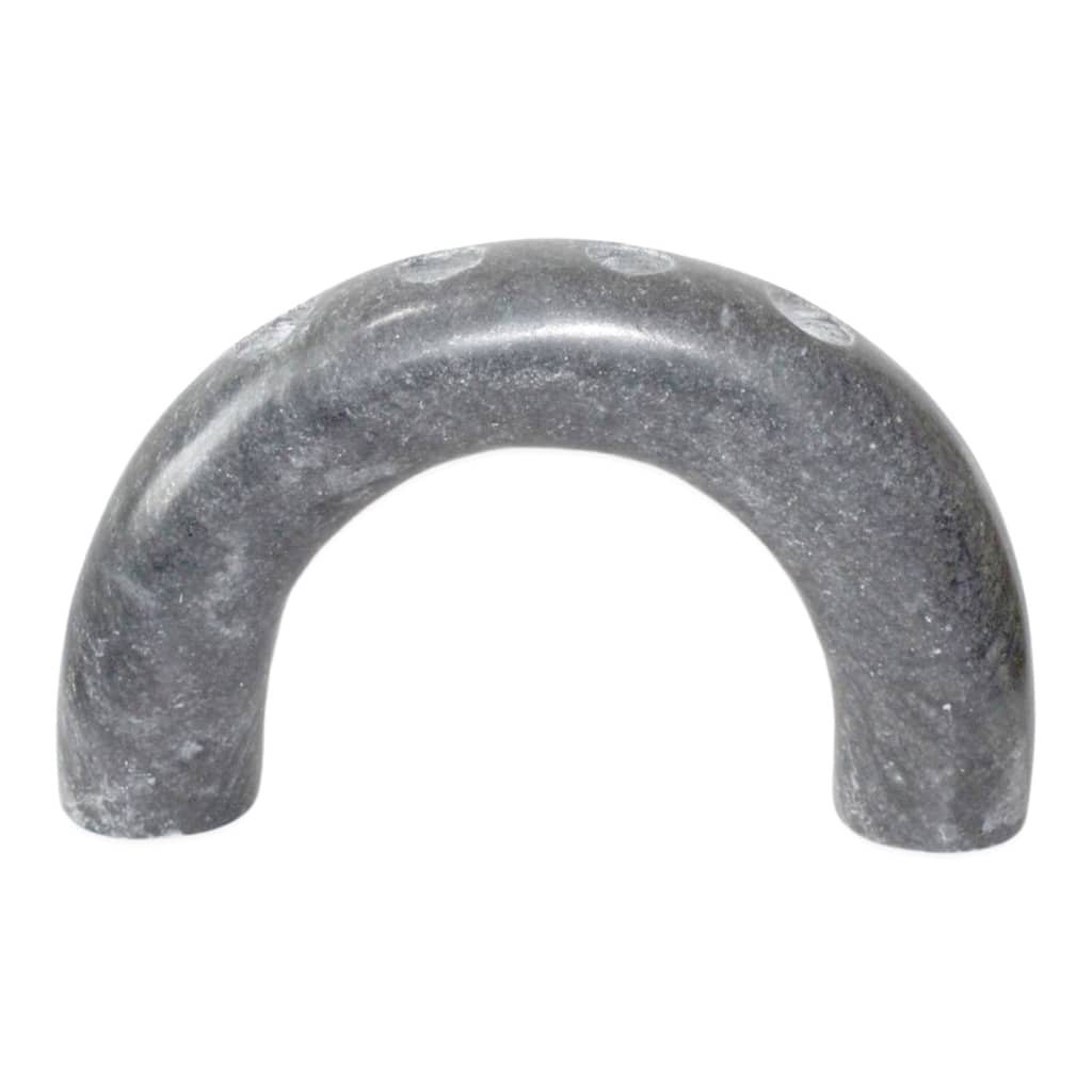 Arched Grey Marble 4- Pillar Candle Holder -ST - Grey