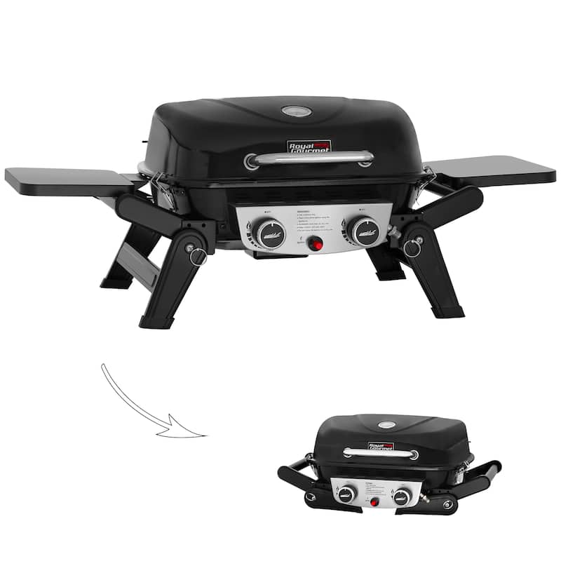 Royal Gourmet 2-Burner Portable , Black