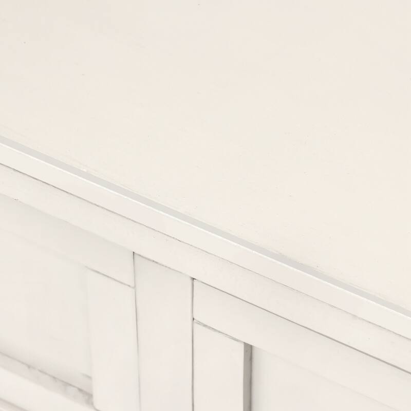 Narrow Console Table, Slim Sofa Table with Three Storage Drawers and Bottom Shelf