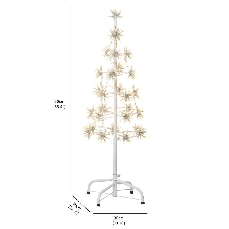 Enchanting 448 LED Twinkle LED Metal Cluster Tree - Medium