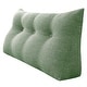 preview thumbnail 20 of 35, Backrest Reading Throw Pillow Wedge Headboard for Twin Bed Lime Green