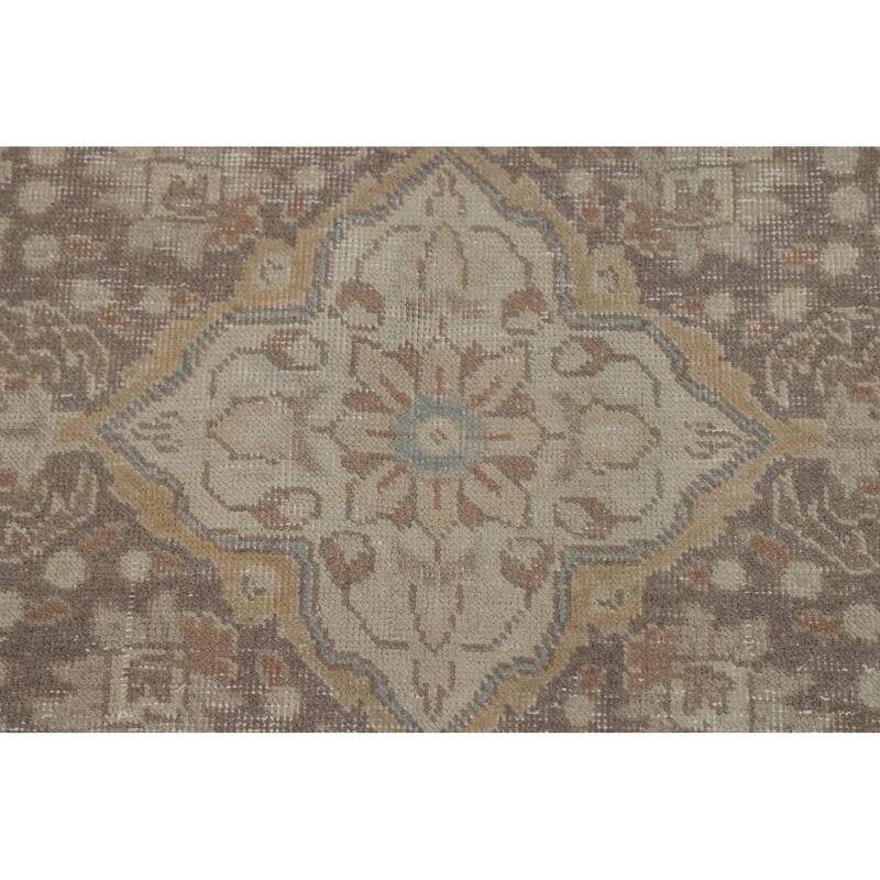 Tabriz Persian Area Rug Hand-Knotted Traditional Wool Carpet - 6'5"x 9'1"