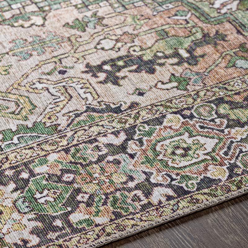 Livabliss Adenia Vintage Medallion Printed Area Rug