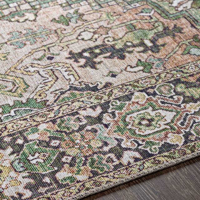 Adenia Vintage Medallion Printed Area Rug