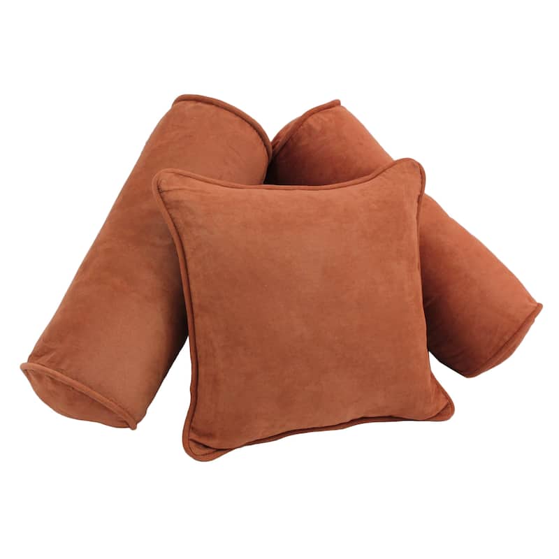 Blazing Needles Microsuede Pillow Package (Set of 3) - Spice