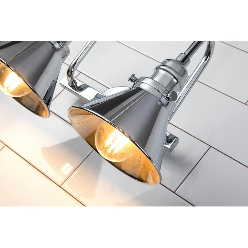 Retro 2 Light Bath Vanity in Chrome