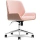preview thumbnail 44 of 46, Elle Decor Ophelia Low-Back Task Chair in Chrome Finish
