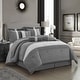 preview thumbnail 19 of 33, Nanshing Ester Red and Black 7-Piece Comforter Set