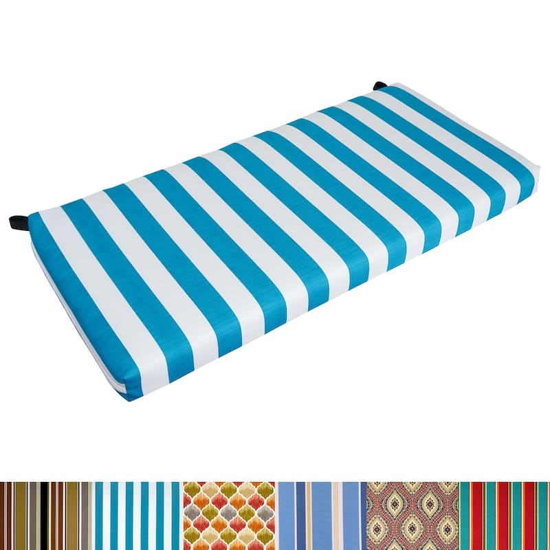 42-inch by 19-inch Indoor/Outdoor Loveseat Cushion - 42 x 19