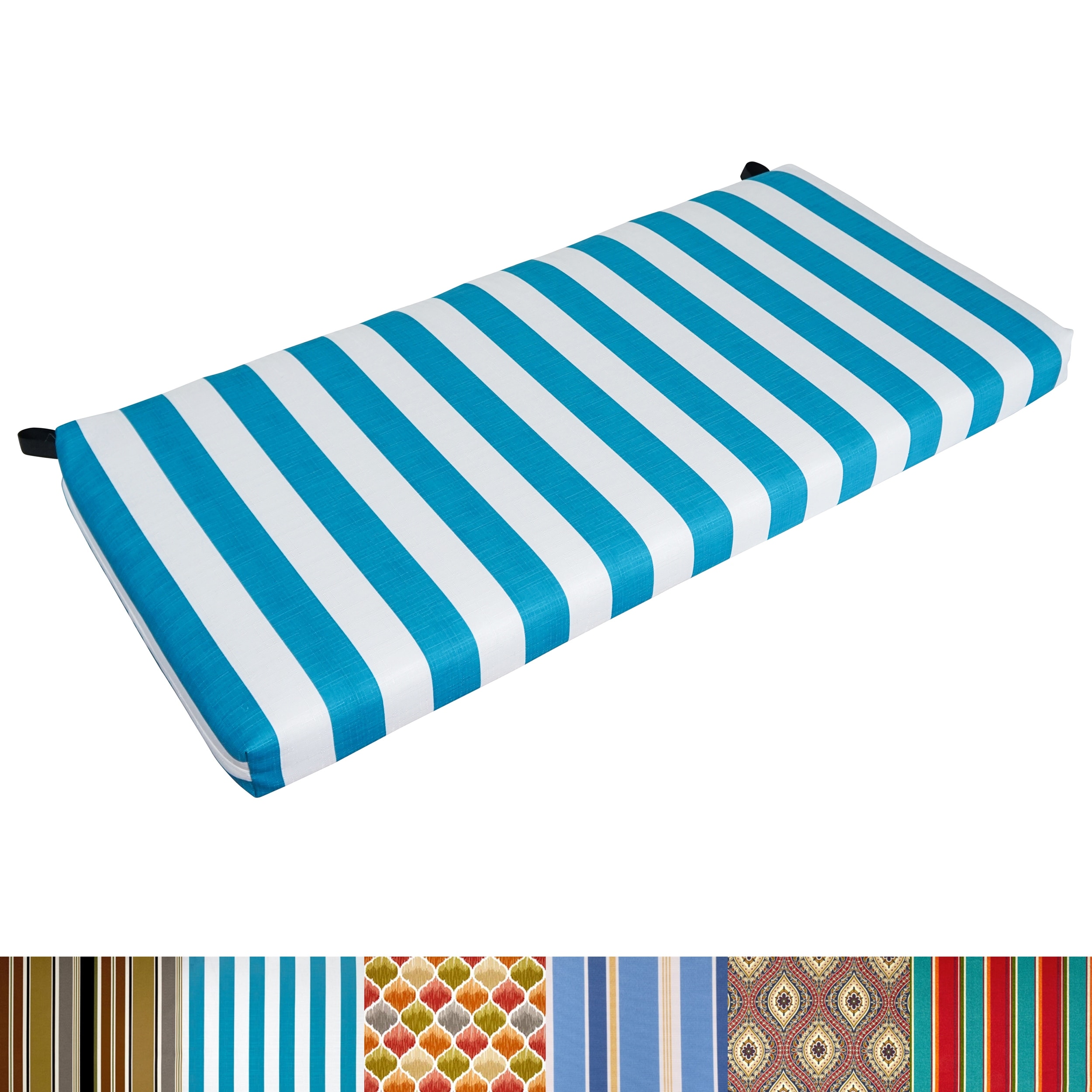 42-inch by 19-inch Indoor/Outdoor Loveseat Cushion - 42 x 19