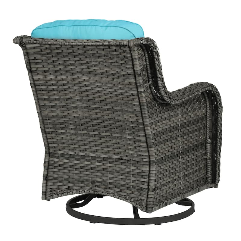 Outdoor Swivel Rocker Patio Rattan Chair