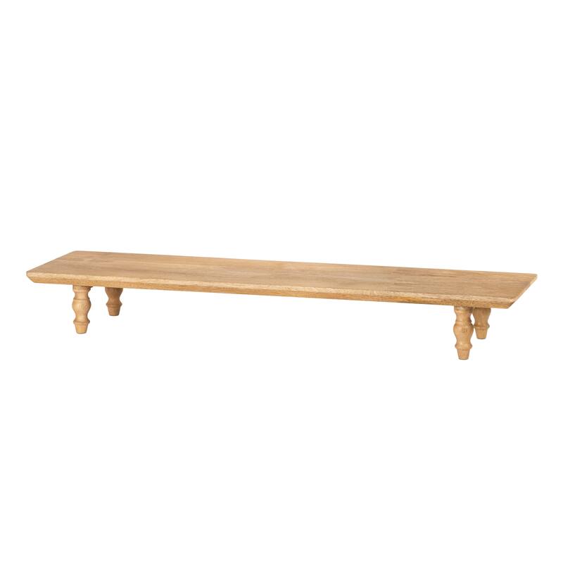 Jani Wood Monitor Stand Riser Desk - Ergonomic Design Stand, Desktop Organizer Table for Home, Office Workspace, Gaming Desk