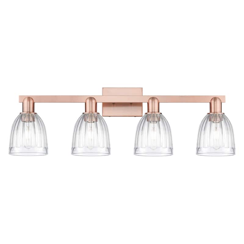 Innovations Lighting Endless Possibilities Arcadia - Brookfield - 4 Light 33" Bath Vanity Light - Antique Copper