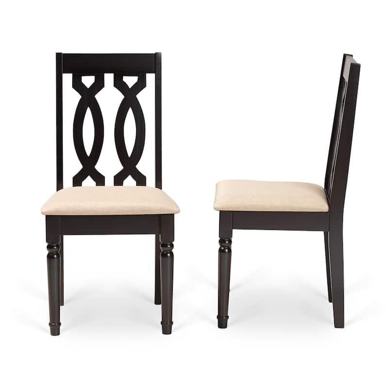 Cherese Modern and Contemporary 2-PC Dining Chair Set