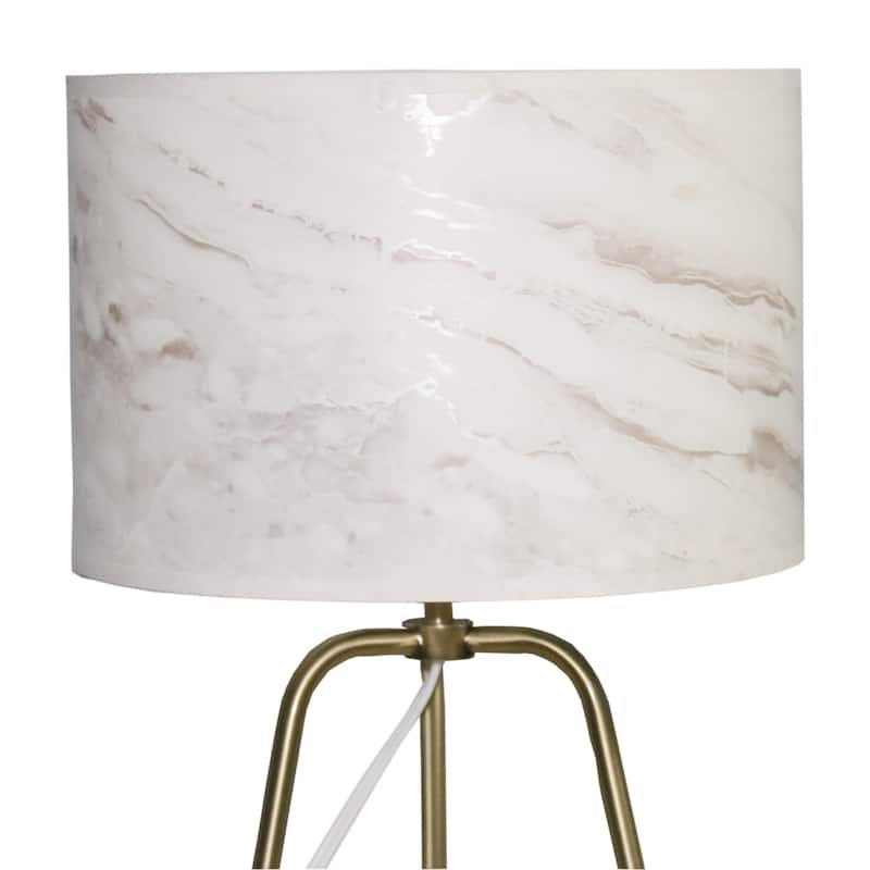 Small Modern Stylish Desk Lamp, Easy To Install, Marble Lampshade Table Lamp - Bronze 110V Metal Online Shift Switch