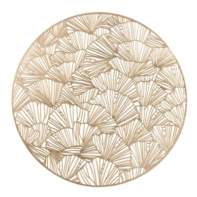 Home Details 4 Pack Round Shell Laser Cut Placemat