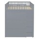 preview thumbnail 12 of 14, Grey Full Size Solid Wood House Loft Bed with Ladder and Wardrobe for Kids