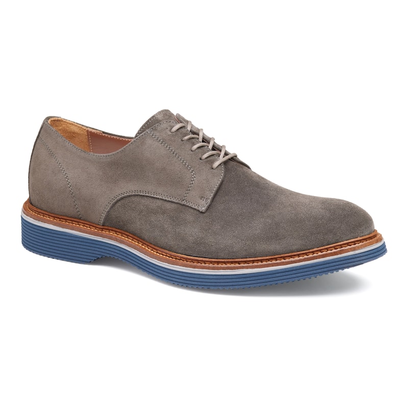 Johnston & Murphy Men's Jenson Plain Toe - Gray Italian Suede - 12