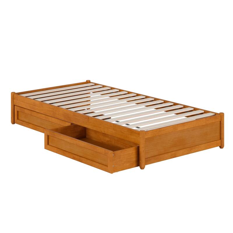 Barcelona Panel Platform Bed with Storage Drawers