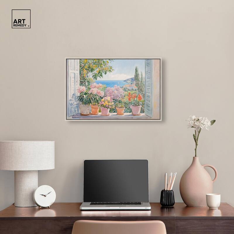 Mediterranean Blooms Canvas by Art Remedy