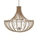 preview thumbnail 3 of 9, Uttermost Lovelock 4 Light Rope Empire Chandelier - 27.5"W x 27.5"D x 24.25"H