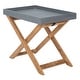 preview thumbnail 7 of 15, SAFAVIEH Outdoor Alten Removable Tray Top Side Table - 21.6" W x 13.7" L x 17.7" H - 21.6" W x 13.7" L x 17.7" H