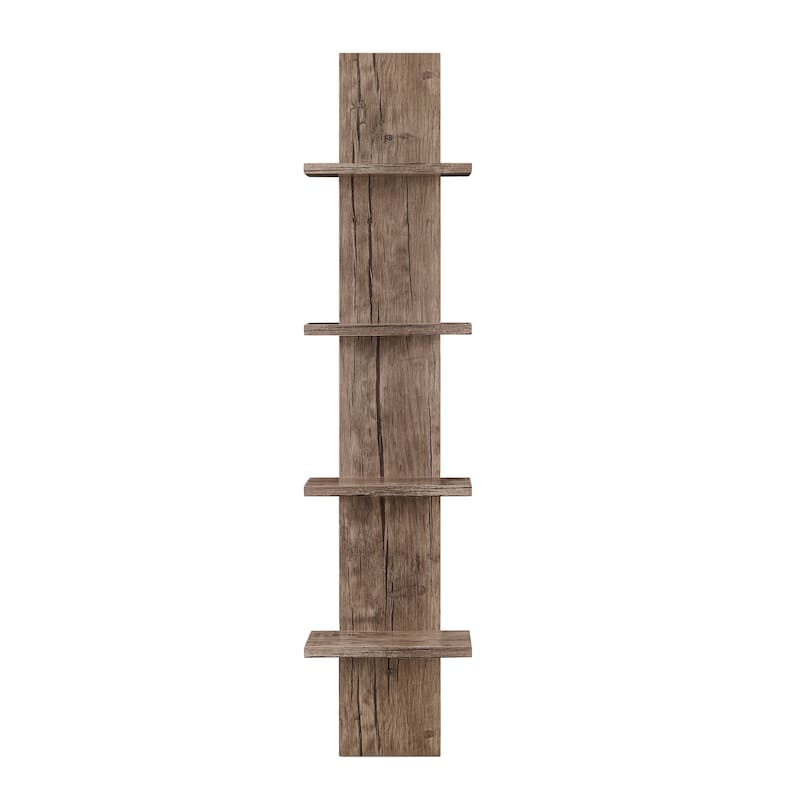 Danya B. Arica Utility Column 4-Tier Spine Wall Shelves - N/A